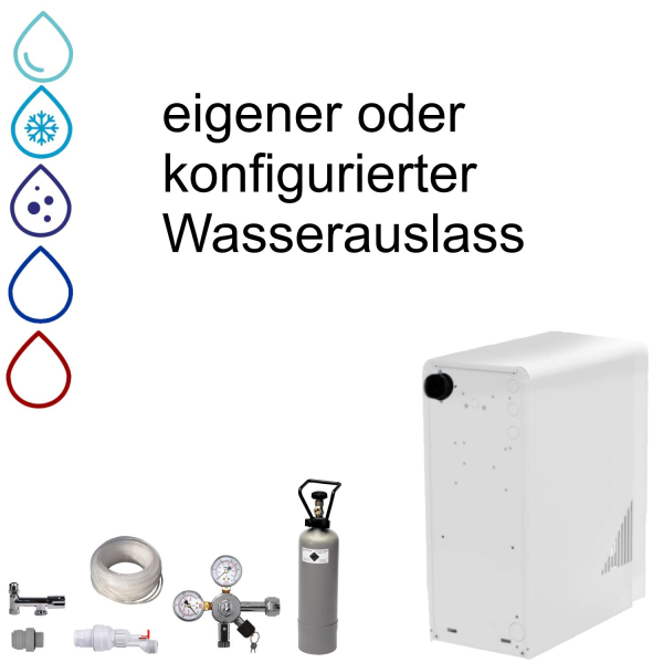 KONFIGURATOR - Wassersprudler BieTal® BT-15U Tafelwassergerät Anlage 6Kg CO2 SET