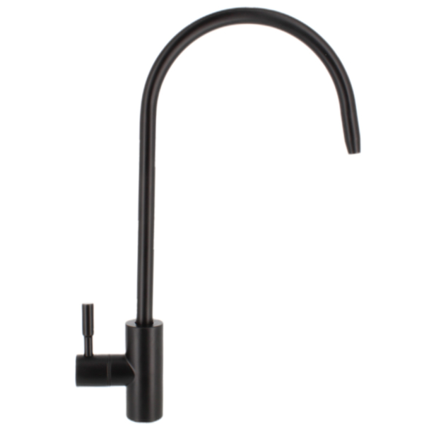 BieTal® 1-Wege C-Auslauf Wasserhahn Elegance aus Edelstahl schwarz matt