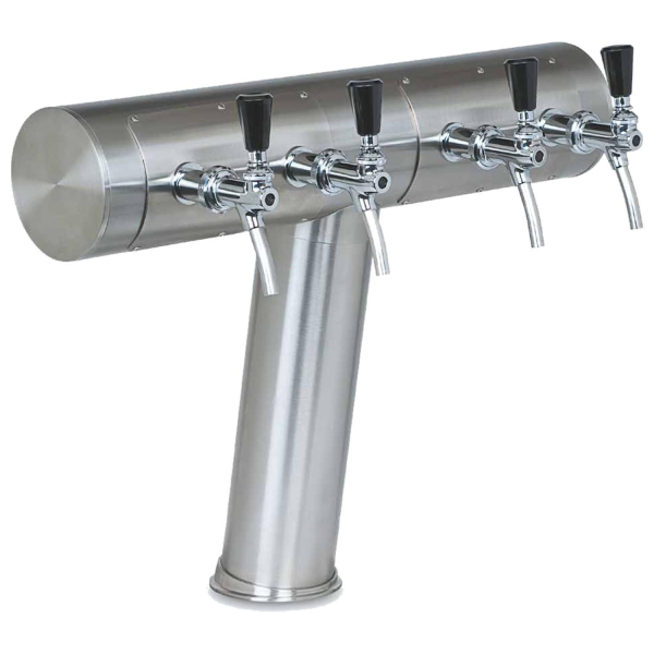 Schanksäule T-Form geneigt Kupfer antik 2-leitig