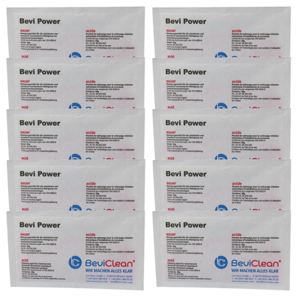 Bevi Power sauer 10 Beutel Reinigungsmittel Getränke Bier Leitungen Schankanlage
