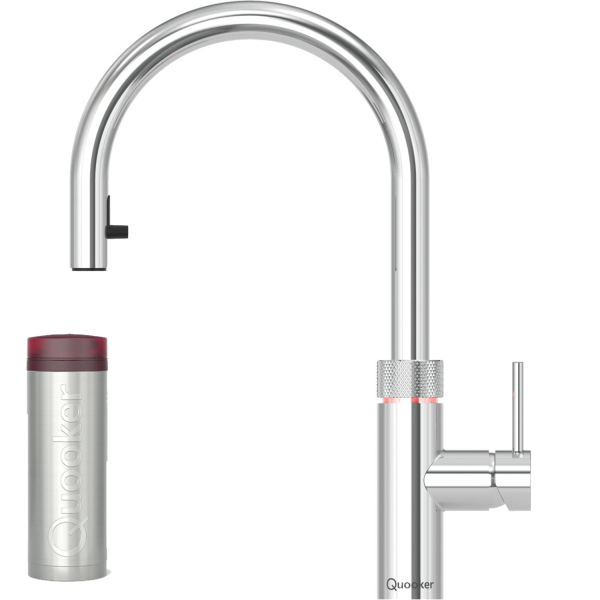 Quooker Flex verchromt glänzend mit kochendes Wasser Reservoire PRO3