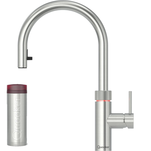 Quooker Flex Voll Edelstahl mit kochendes Wasser Reservoire PRO3
