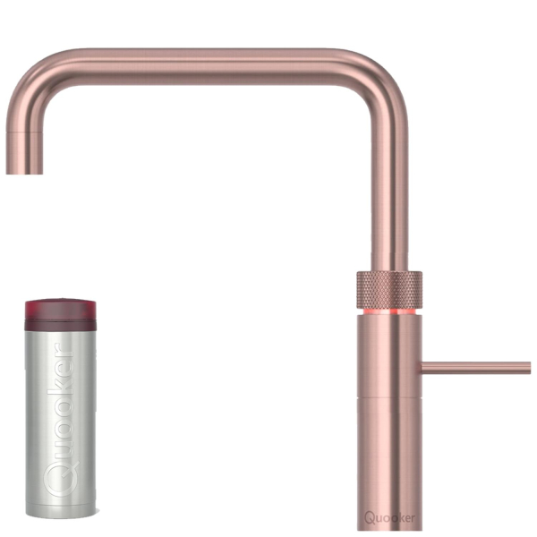 Quooker Fusion Square Kupfer Rosé mit kochendes Wasser Reservoire PRO3