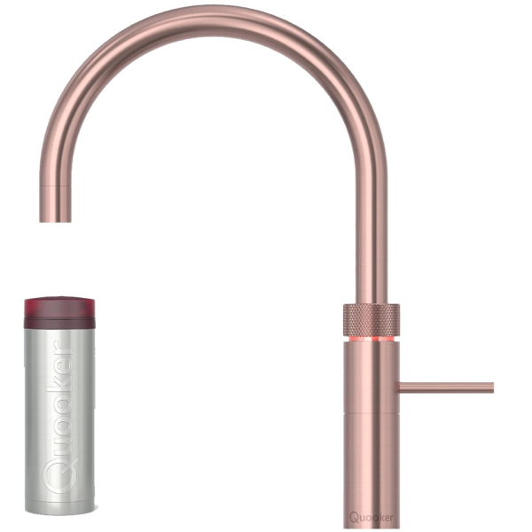 Quooker Fusion Round Kupfer Rosé mit kochendes Wasser Reservoire PRO3