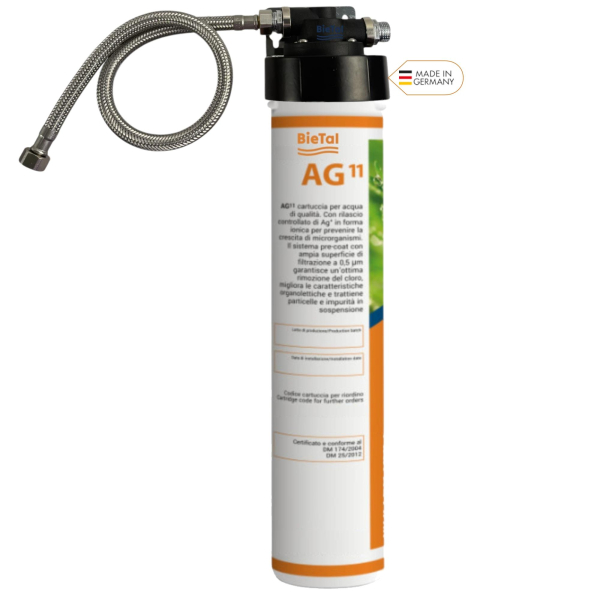 BieTal® Trinkwasserfilter System mit Aktivkohle direkt an den Wasserhahnanschluß