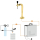 Bier Zapfanlage 60 L/h SET 1-leitig - Schanksäule Cobra Gold - Adapter 5 Liter Dosen