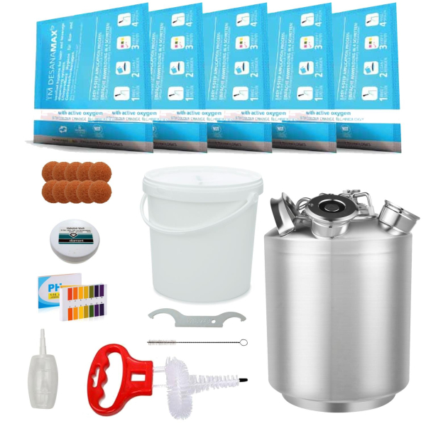 Reinigungsbehälter Edelstahl Reinigungsset KEG 2x Typ A 1x Typ S - DESANA MAX FP