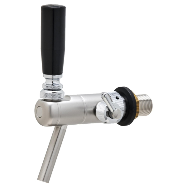 Raffeiner Junior Kompensator Edelstahl Schankhahn Titan Optik 55 mm Zapfhahn