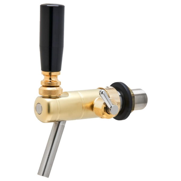 Raffeiner Junior Kompensator Schankhahn Edelstahl Gold matt 55 mm Zapfhahn