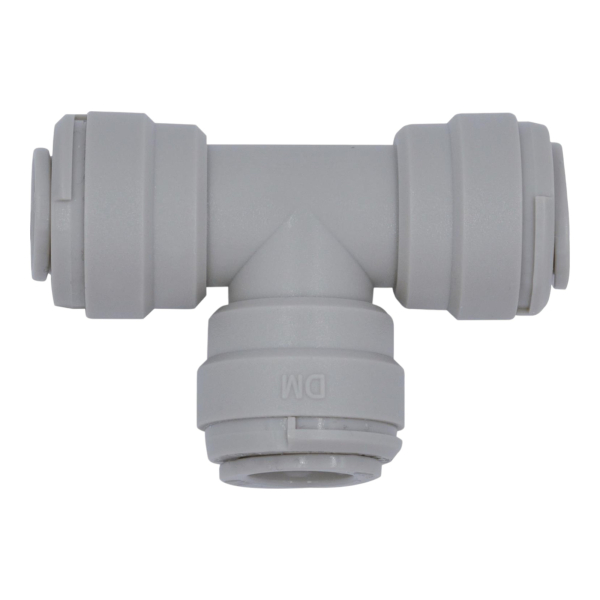 T Verbinder 2-fach Zwei Fach Steckverbinder für Schläuche & Rohre 1/4 Zoll