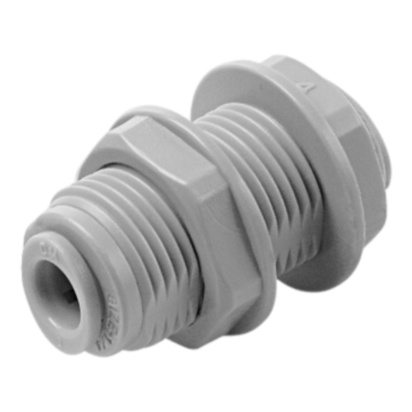 Schottverbinder Steckverbinder aus Acetal für Schläuche & Rohre 1/4 Zoll