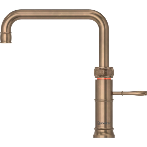 Quooker Wasserhahn - Classic Fusion Square - Messing Patina