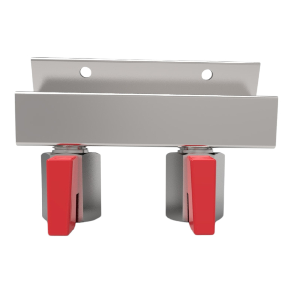 CO2 Wandverteiler Gasverteiler mit Absperrventil 2-leitig 1/4 Zoll Innengewinde