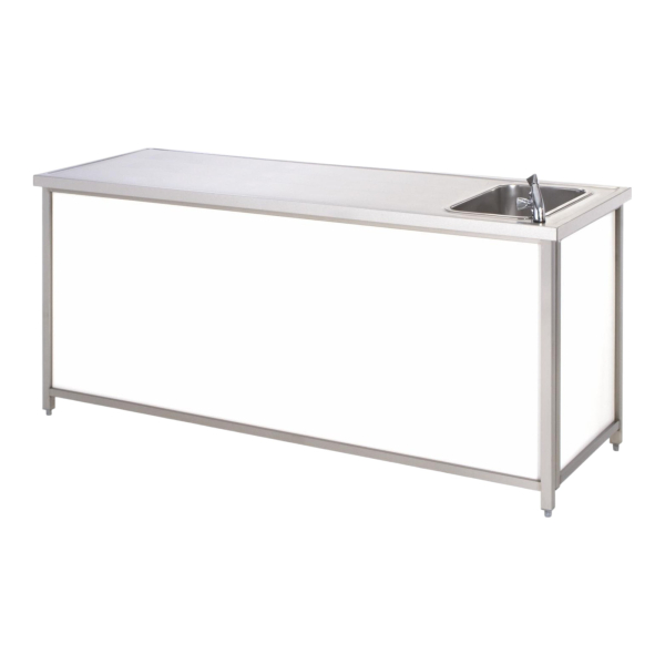 BieTal® Klapptheke Mobil 200 x 70 cm mit 50 x 30 cm Einhängebecken