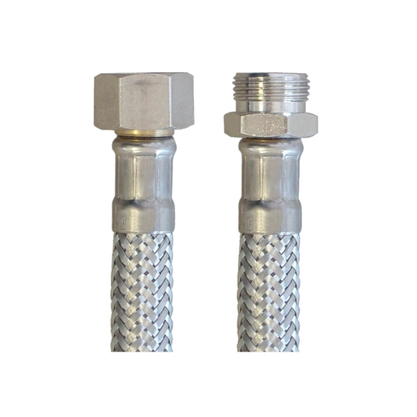 BieTal® Flex Sanitär Anschluß 100cm 1000mm Verlängerungsschlauch 3/8 Zoll IG AG