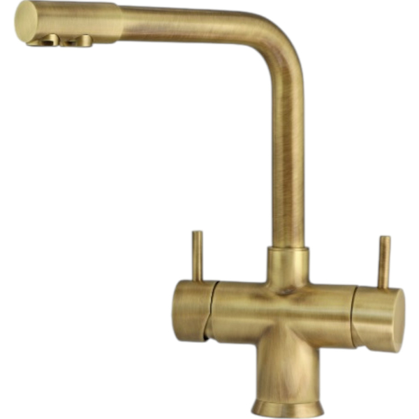 Mischbatterie Küche BieTal® BT-501 5-Wege Wasserhahn Bronze Gold Farbe L-Auslauf