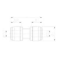 BieTal® Gerader Steckverbinder 1/4 Zoll 6,36 mm 6 mm...