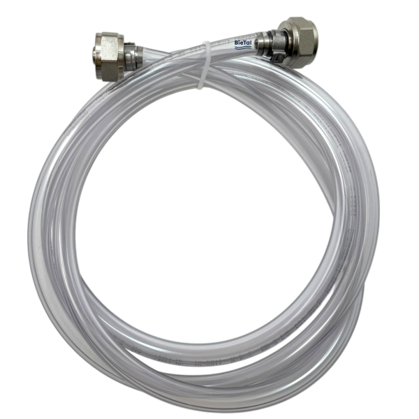 150cm BieTal® Bierleitung Bierschlauch 7mm 5/8 Zoll 6-kant Zapfanlage Schankanlage