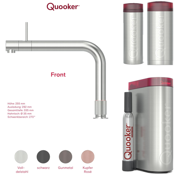 KONFIGURATOR - Quooker Front Wasserhahn zum konfigurieren als Komplettset