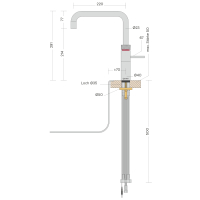 KONFIGURATOR - Quooker Fusion Square Wasserhahn zum...