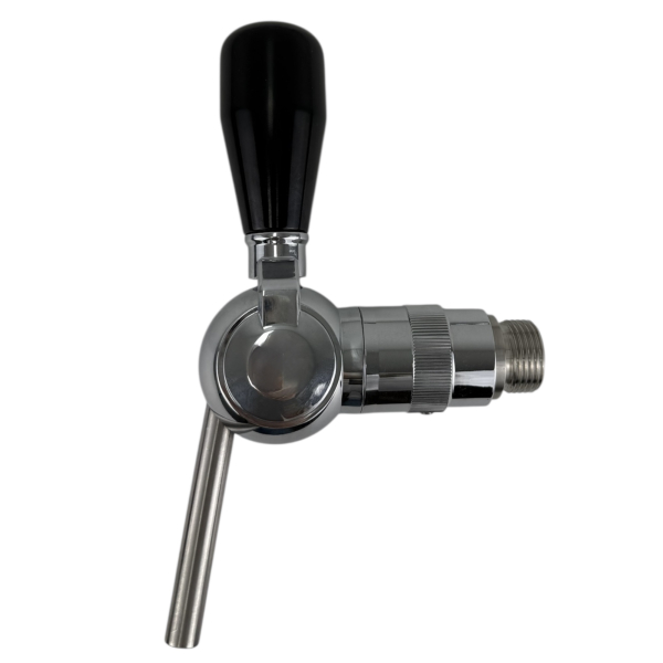 BieTal® Waldau Kugel Zapfhahn Schankhahn Kompensator Chrom 5/8 Zoll 13mm Stutzen