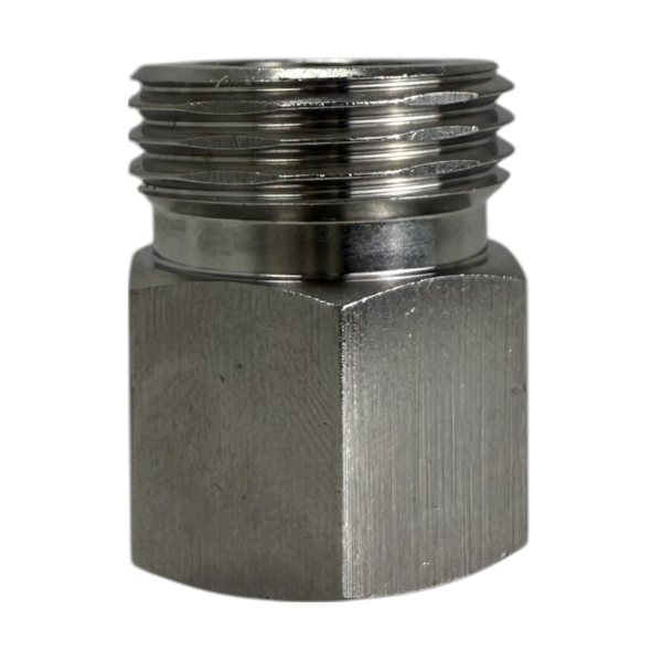 BieTal® Gewindefitting Übergangsstück Adapter IG 1/2 Zoll x AG 5/8 Zoll Edelstahl