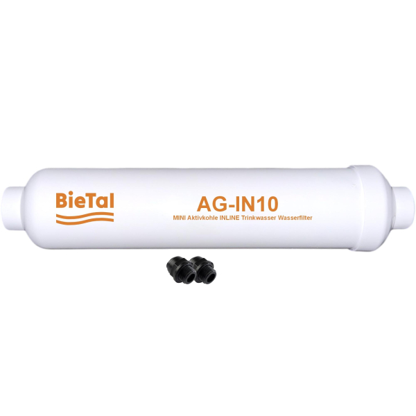 BieTal® AG-IN10 MINI Wasserfilter Aktivkohle Wassersprudler Tafelwasseranlagen