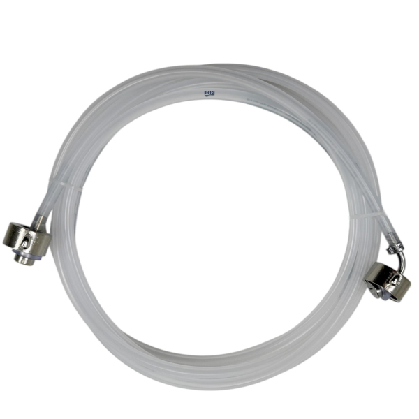 BieTal® CO2 Kohlensäure Leitung Schlauch 300 cm 1x90 Grad 4 mm 3/4 Zoll Flügelmuttern