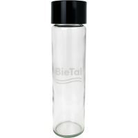 Glasflasche Tube BieTal® mit BieTal® Gravur...