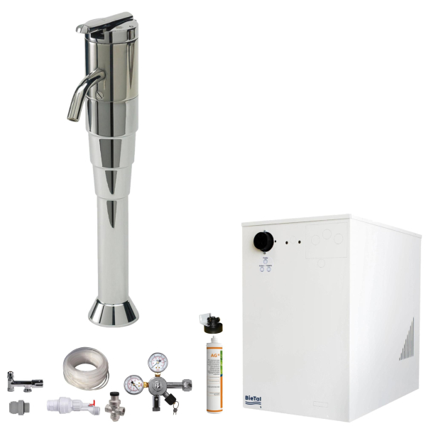 Wassersprudler BieTal® BT-30U Tafelwassergerät 3-Wege Schanksäule G68 Filter