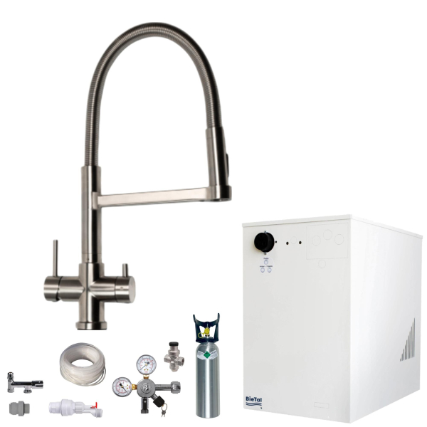 Wassersprudler BieTal® BT-30U Tafelwassergerät 3-Wege Ausschank G68 2kg CO2