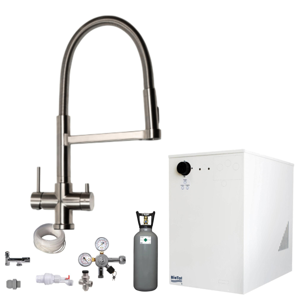 Wassersprudler BieTal® BT-30U Tafelwassergerät 3-Wege Ausschank G68 6kg CO2