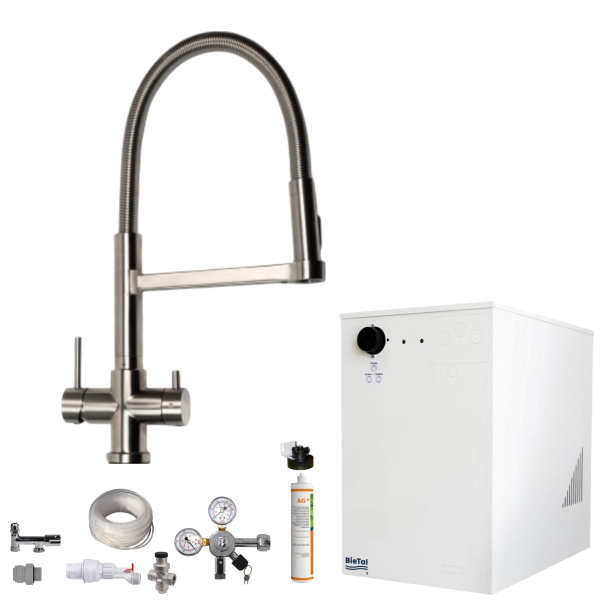 Wassersprudler BieTal® BT-30U Tafelwassergerät 5-Wege Wasserhahn Brause & Filter
