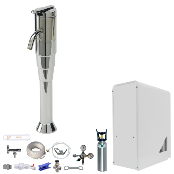 Tafelwasseranlage BieTal® BT-10U Sprudel Tafelwassergerät Zapftower G68 & 2kg CO2