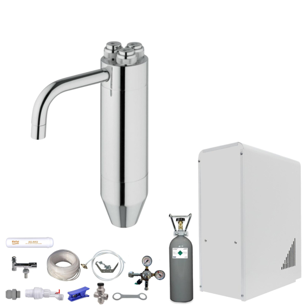 Tafelwasseranlage BieTal® BT-10U Sprudel Tafelwassergerät & Puls 245 & 2kg CO2