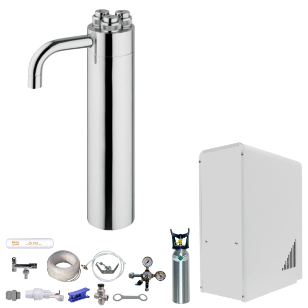 Tafelwasseranlage BieTal® BT-10U Sprudel Tafelwassergerät & Puls 355 & 2kg CO2