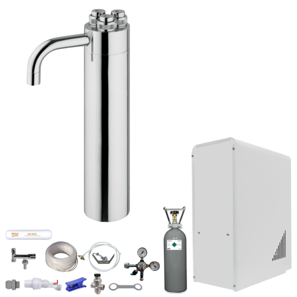 Tafelwasseranlage BieTal® BT-10U Sprudel Tafelwassergerät & Puls 355 & 6kg CO2