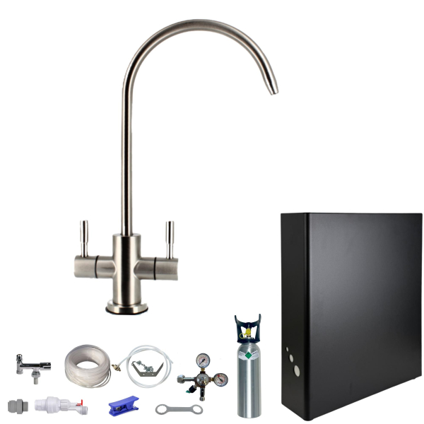 BieTal® BT-W01 Tafelwassergerät 50Liter/h OHNE Kühlung 2-ltg Hahn Filter 2kg CO2