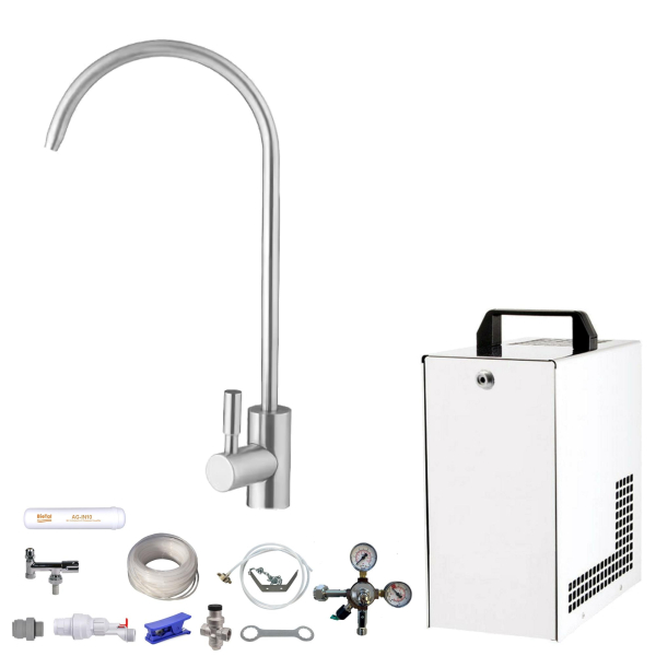 BieTal® GEBRAUCHT Sprudel Tafel Wasser Anlage OHNE Kühlung mit Wasserhahn Filter