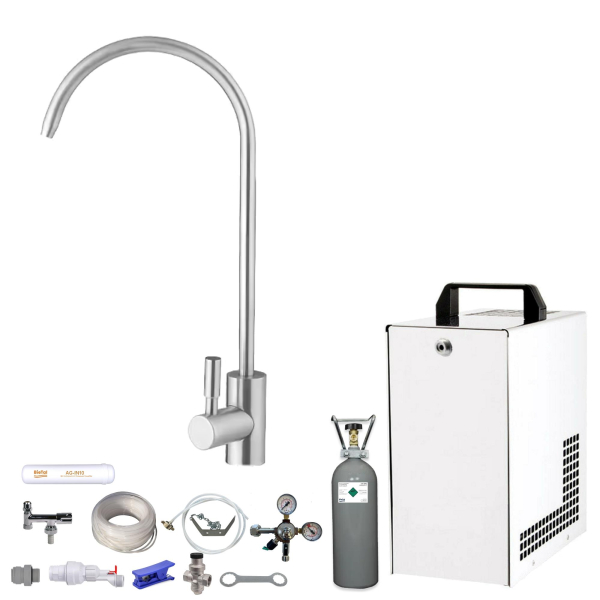 BieTal® GEBRAUCHT Sprudel Tafel Wasser Anlage OHNE Kühlung Hahn Filter 6kg CO2