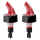 Präziser Spirituosen Portionierer Dosierer Profi COMPACT® Neon Rot - 2er SET