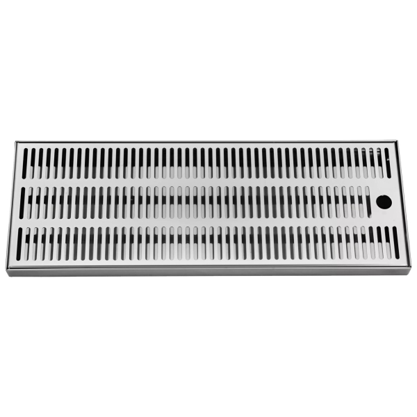 BieTal® Aufbau Theken Abtropf Schale Kasten 100x22cm Tropfblech 2-teilig mit Ablauf