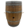 BieTal® Rustikales Barrique 225L Bierzapffass mit Stauraum und Ablageflächen