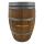 BieTal® Rustikales Barrique 225L Bierzapffass mit Stauraum und Ablageflächen