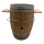 BieTal® Rustikales Barrique 225L Bierzapffass mit Stauraum und Ablageflächen