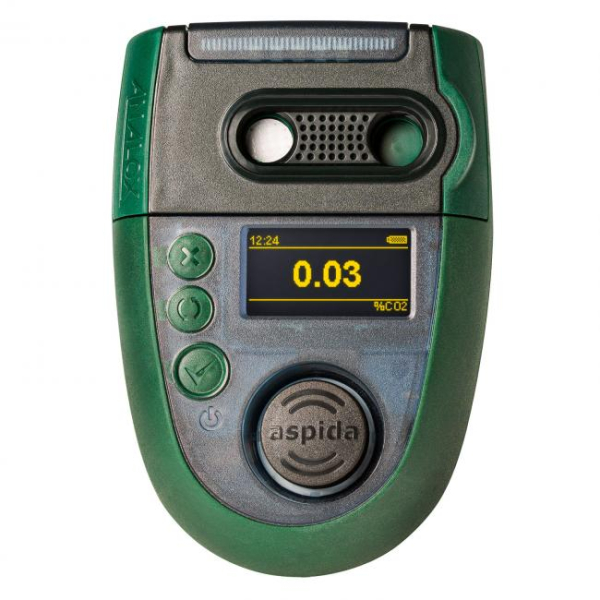 Mobiles Messgerät Gaswarngerät Analox Aspida für Kohlendioxid CO2