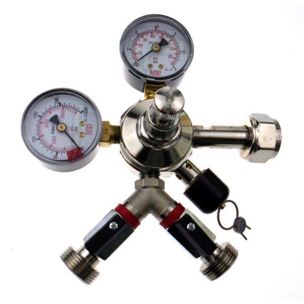 Druckminderer Druckregler Druckminderventil 2-leitig 3 bar DELUXE Ausführung