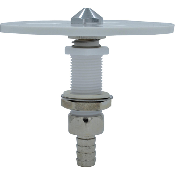 Gläserdusche Glasspüler Gläserspüler zum Einbau mit Kunststoffteller weiß