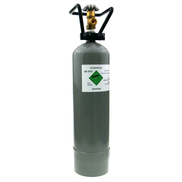 Kohlensäure 2kg Stahlflasche BieTal® CO²-Flasche Lebensmittel E290 Kohlensäureflasche